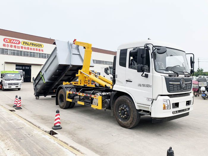 國(guó)六東風(fēng)天錦15方勾臂套臂垃圾車