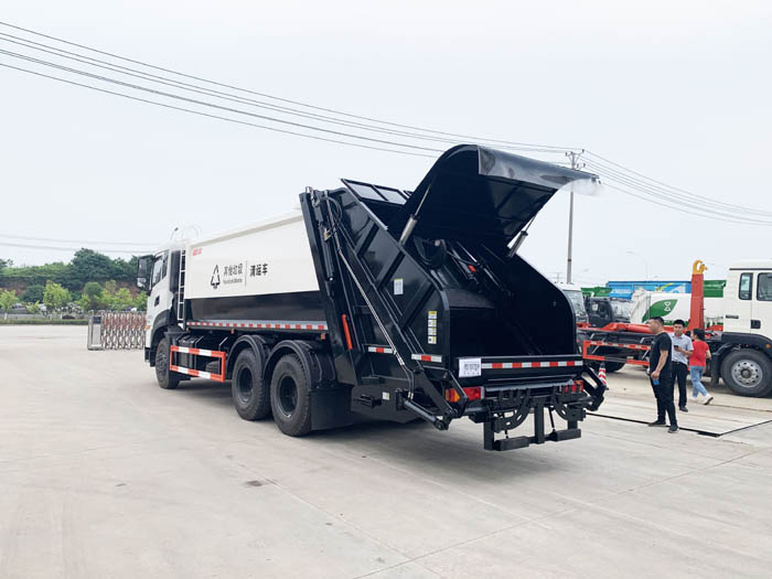 國六18立方東風(fēng)天龍后雙橋壓縮垃圾車